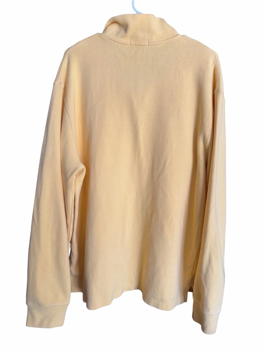 Polo by Ralph Lauren Yellow Quarter-Zip  100% Cotton Long-Sleeve Shirt